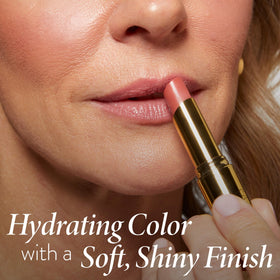 LAURA GELLER NEW YORK on lips in lifestyle scene showing glossy natural look