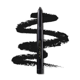 LAURA GELLER kajal front view showing deep black color and sleek pencil design for intense definition
