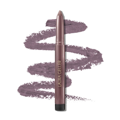 LAURA GELLER NEW YORK front view of Smoky Plum pencil showing color and tip for precise lining