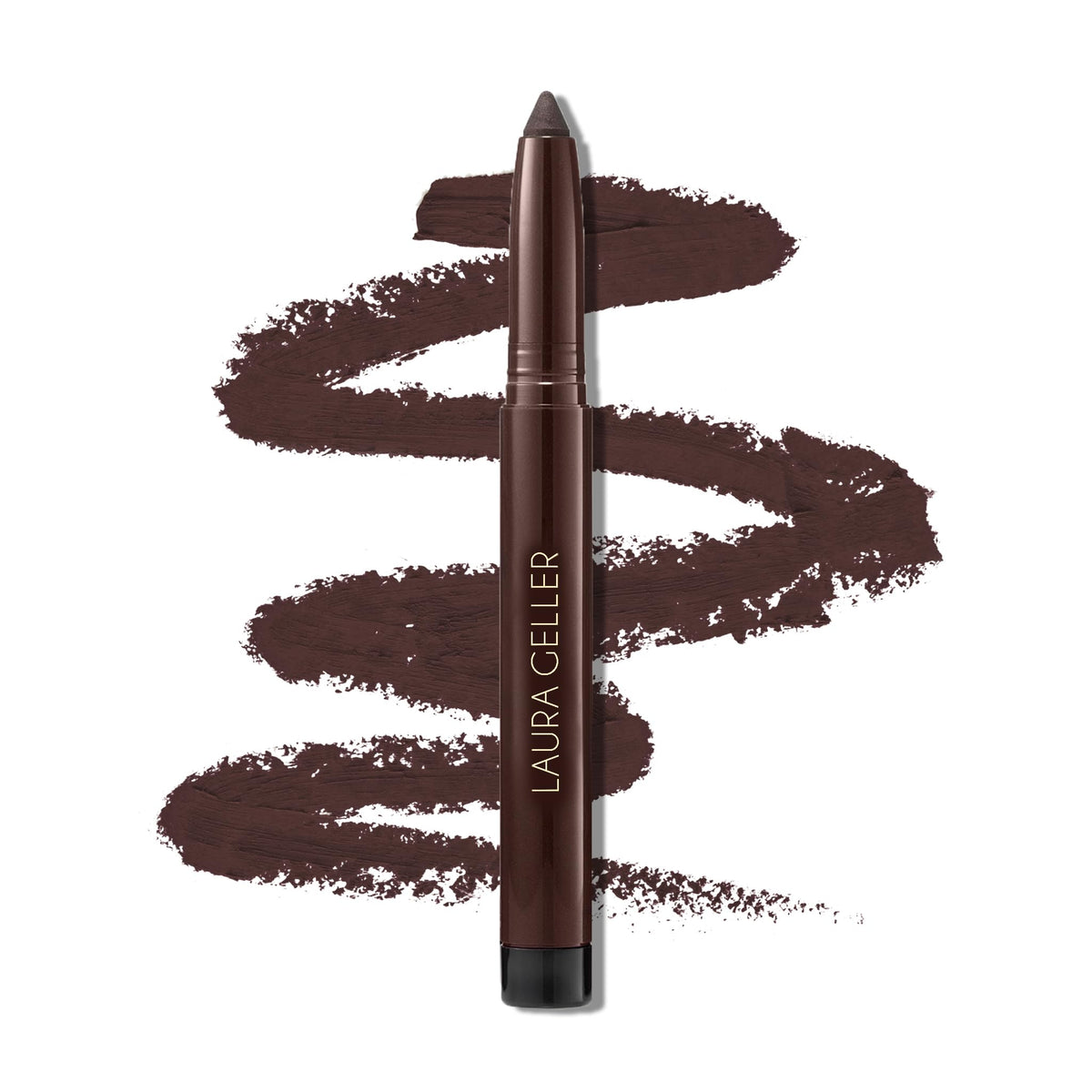 LAURA GELLER New York front packaging showing Smoky Taupe pencil and benefit of creamy application