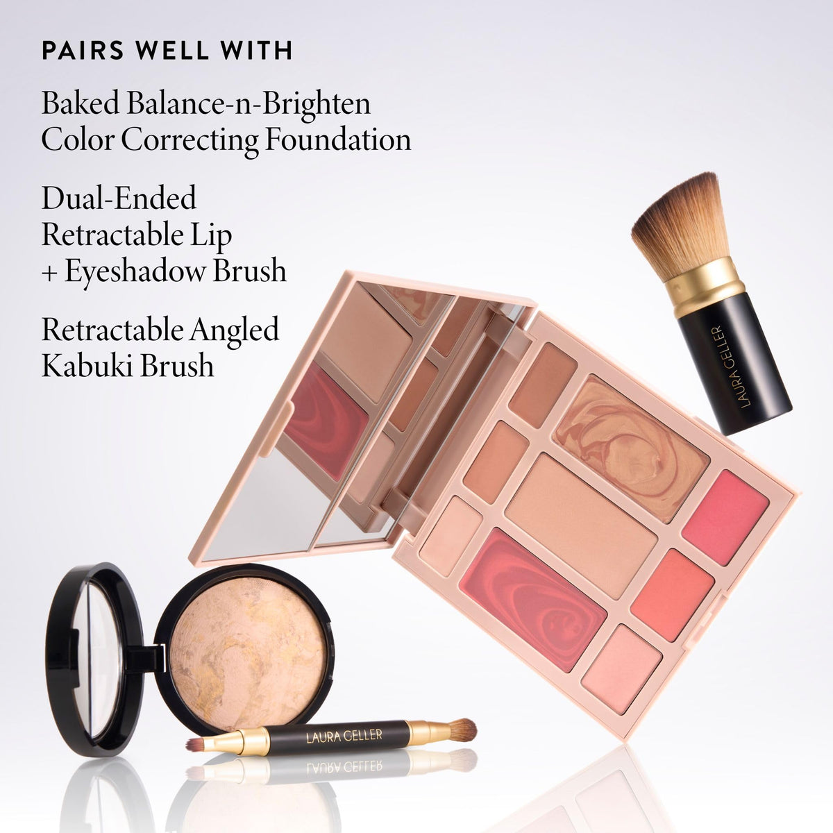 LAURA GELLER NEW YORK lifestyle mature model wearing palette products for a hydrated, polished look