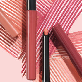 LAURA GELLER NEW YORK lifestyle night-out look showing finished lips for long-lasting wear