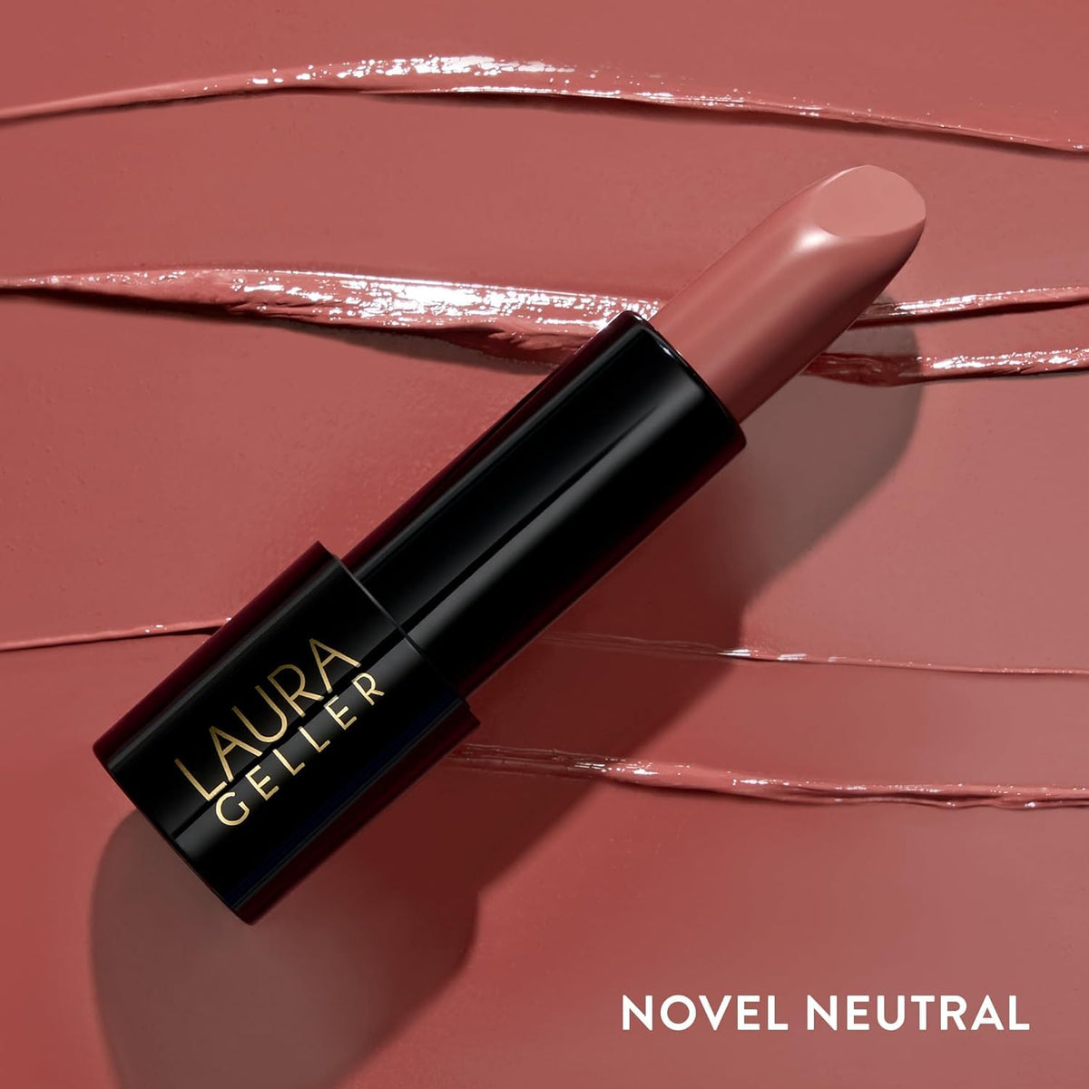 LAURA GELLER NEW YORK lipstick worn by model showing flattering smile