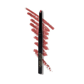 LAURA GELLER NEW YORK front packaging shows mauve lip liner and benefits