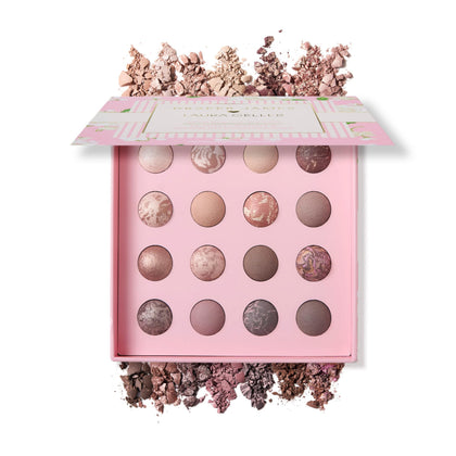 LAURA GELLER NEW YORK front packaging showing palette compact and Draper James collaboration benefit