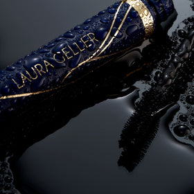 LAURA GELLER NEW YORK open tube and cap revealing brush and ample formula for multiple coats