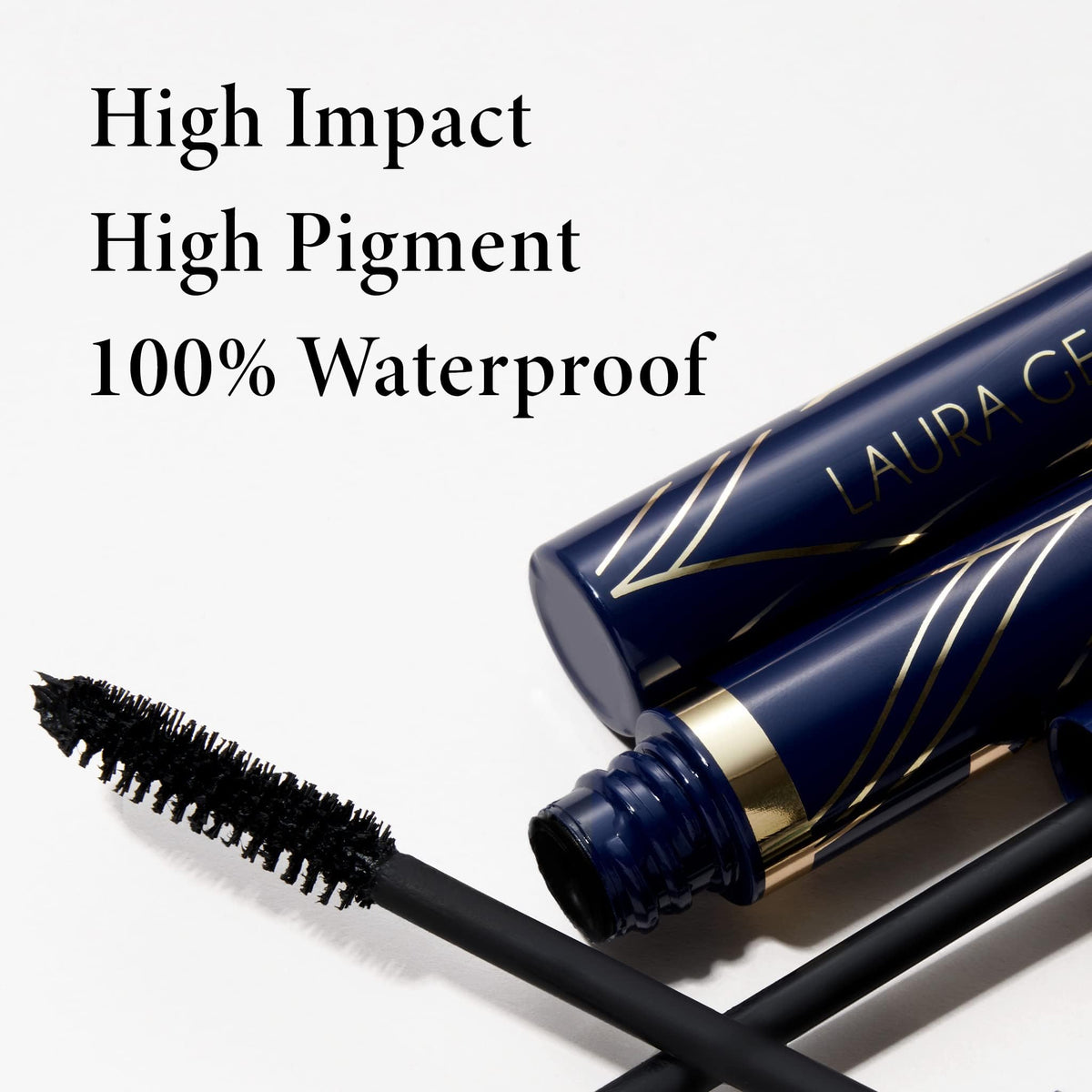 LAURA GELLER NEW YORK texture swipe of rich black formula for smooth, buildable application