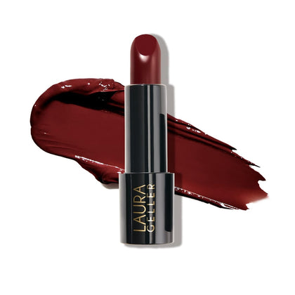 LAURA GELLER NEW YORK closed tube front view showing sleek packaging and premium finish