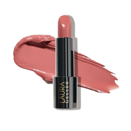 LAURA GELLER lipstick front tube showing sleek packaging and polished presentation