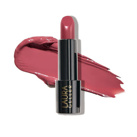 LAURA GELLER NEW YORK lipstick front view showing sleek tube and shade