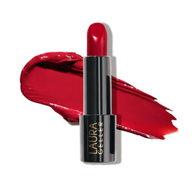 LAURA GELLER NEW YORK lipstick tube front view showing elegant packaging and easy application