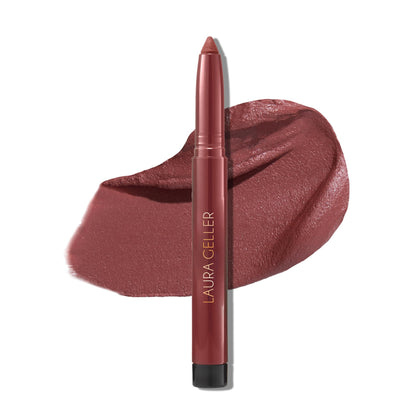 LAURA GELLER NEW YORK Mulberry pencil front view showing color and packaging for bold lips