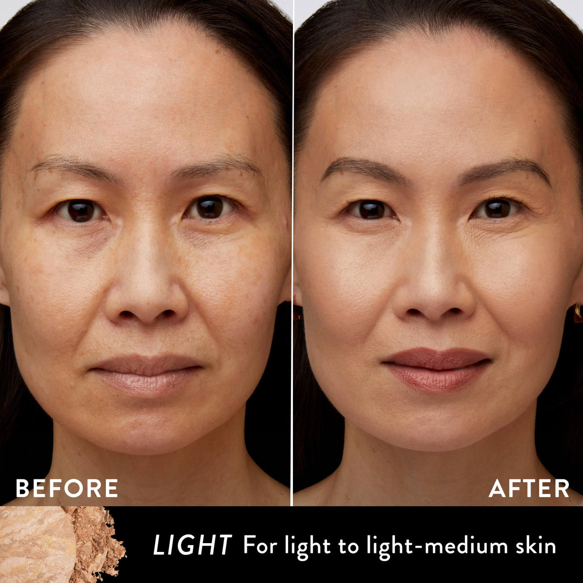 LAURA GELLER NEW YORK marbleized pigment close-up highlights blended glow
