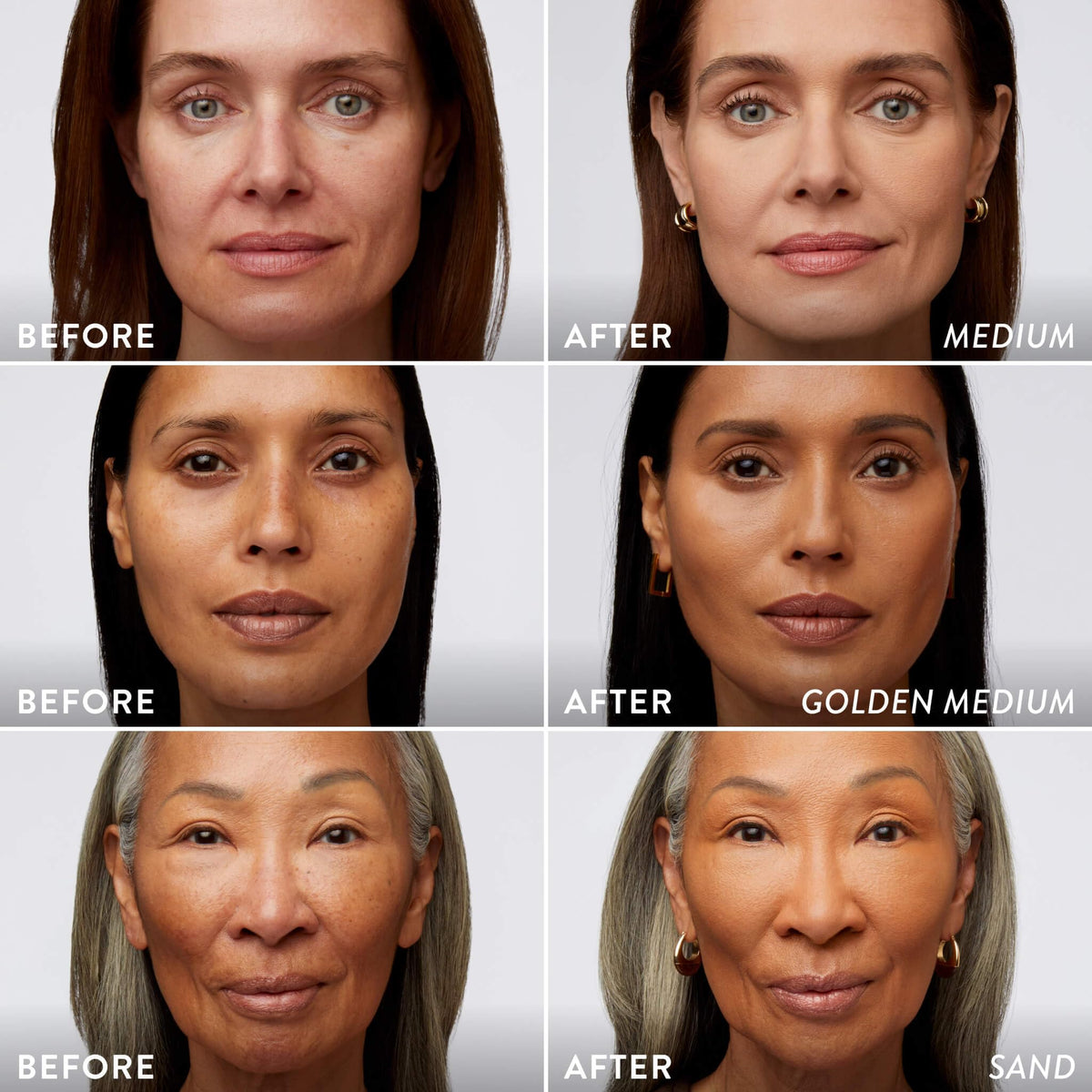 LAURA GELLER NEW YORK before and after coverage comparison showing visible correction benefit