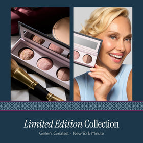 LAURA GELLER NEW YORK close-up of blush texture highlighting smooth luminous finish