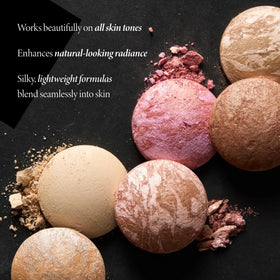 LAURA GELLER NEW YORK swirl blush pan showing pigment payoff and buildable color