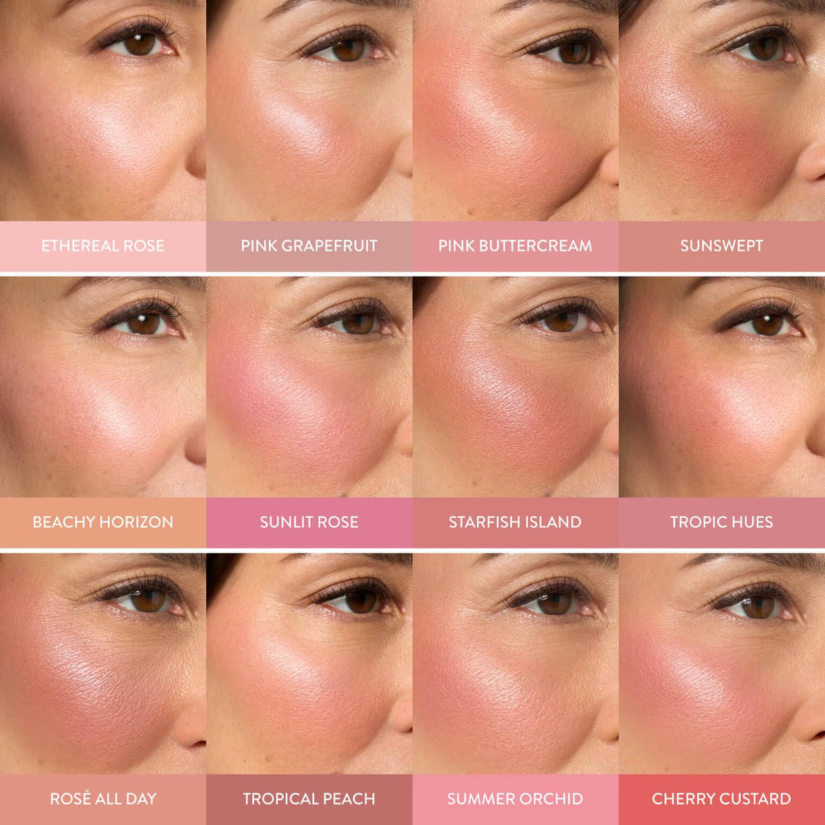 LAURA GELLER NEW YORK brush applying blush to hand for soft lift benefit