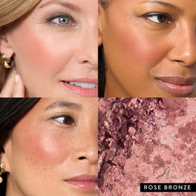 LAURA GELLER NEW YORK close-up of baked marbleized powder highlighting blendability
