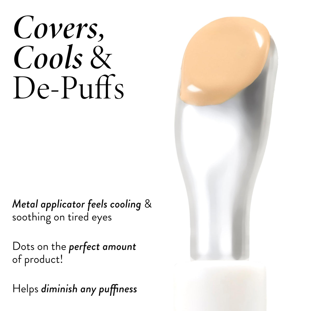 LAURA GELLER NEW YORK cooling metal tip close-up demonstrating precise soothing application