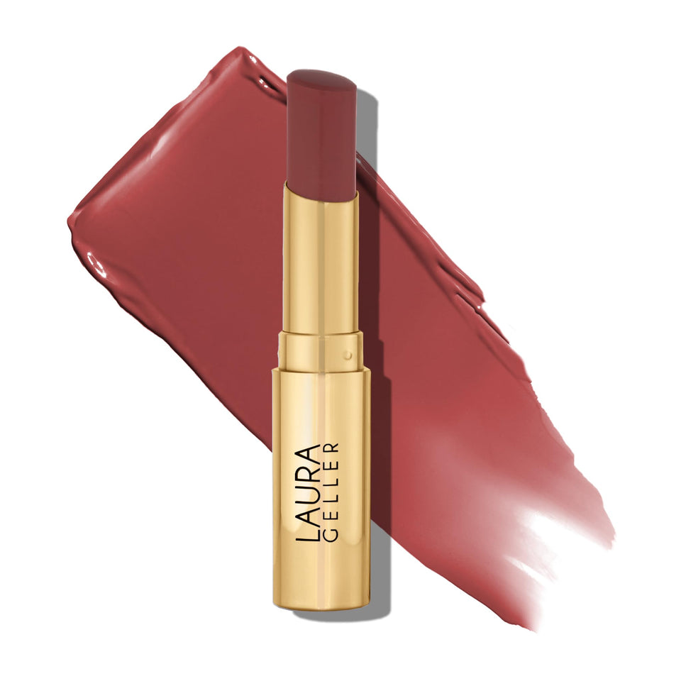LAURA GELLER NEW YORK front packaging showing tinted balm and shade name, easy everyday color