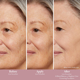 LAURA GELLER NEW YORK close-up of cream texture smoothing surface appearance