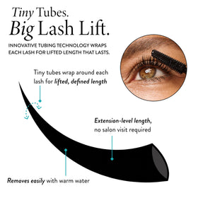 LAURA GELLER NEW YORK mascara texture swatch showing smooth, lightweight formula