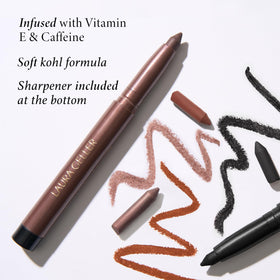 LAURA GELLER NEW YORK pencil tip close-up revealing creamy texture for smooth application