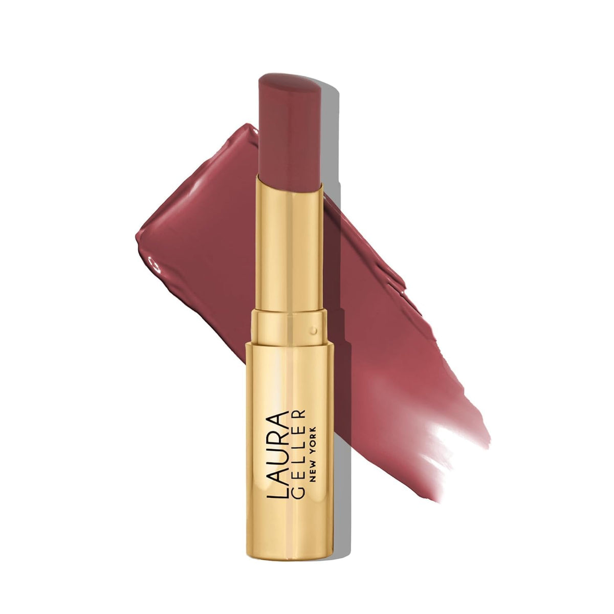 LAURA GELLER NEW YORK front packaging showcasing Plum Happy and product finish