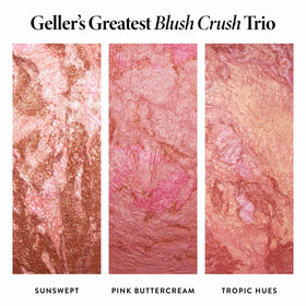 LAURA GELLER NEW YORK palette beside brush to show size and easy application control