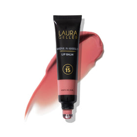 LAURA GELLER NEW YORK front packaging showing the tinted SPF lip balm protecting lips