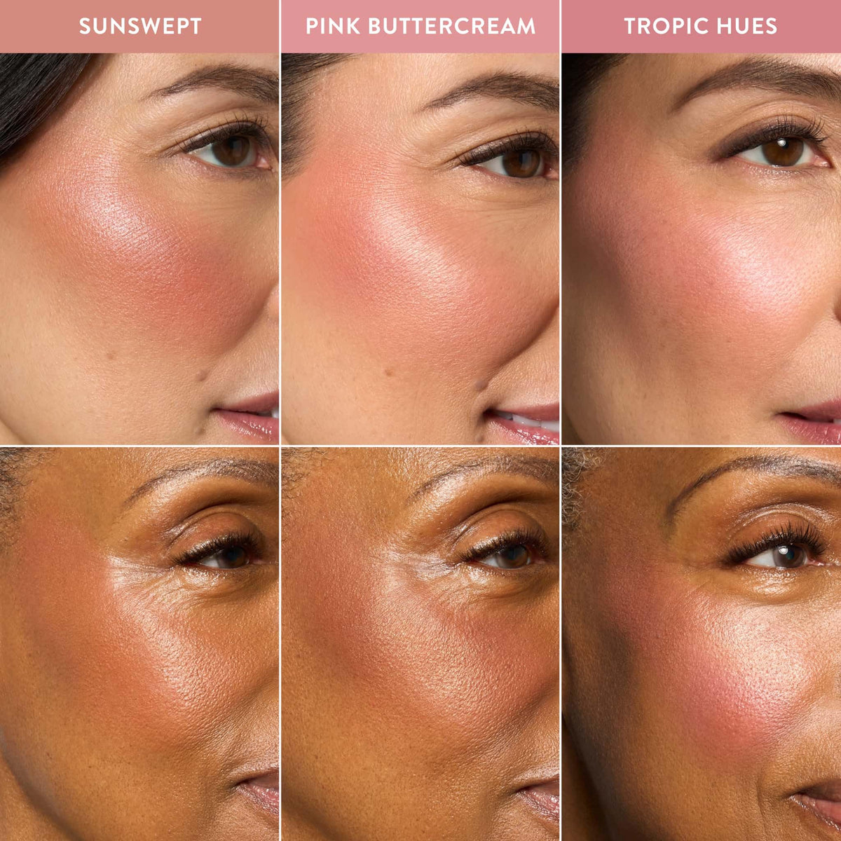 LAURA GELLER NEW YORK swatches on arm demonstrating buildable shades and wearable finish
