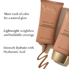 LAURA GELLER NEW YORK close-up droplet of texture showing lightweight, hydrating formula