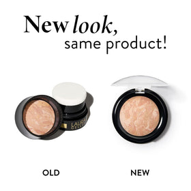 LAURA GELLER NEW YORK close-up of baked marble powder texture for smooth blend