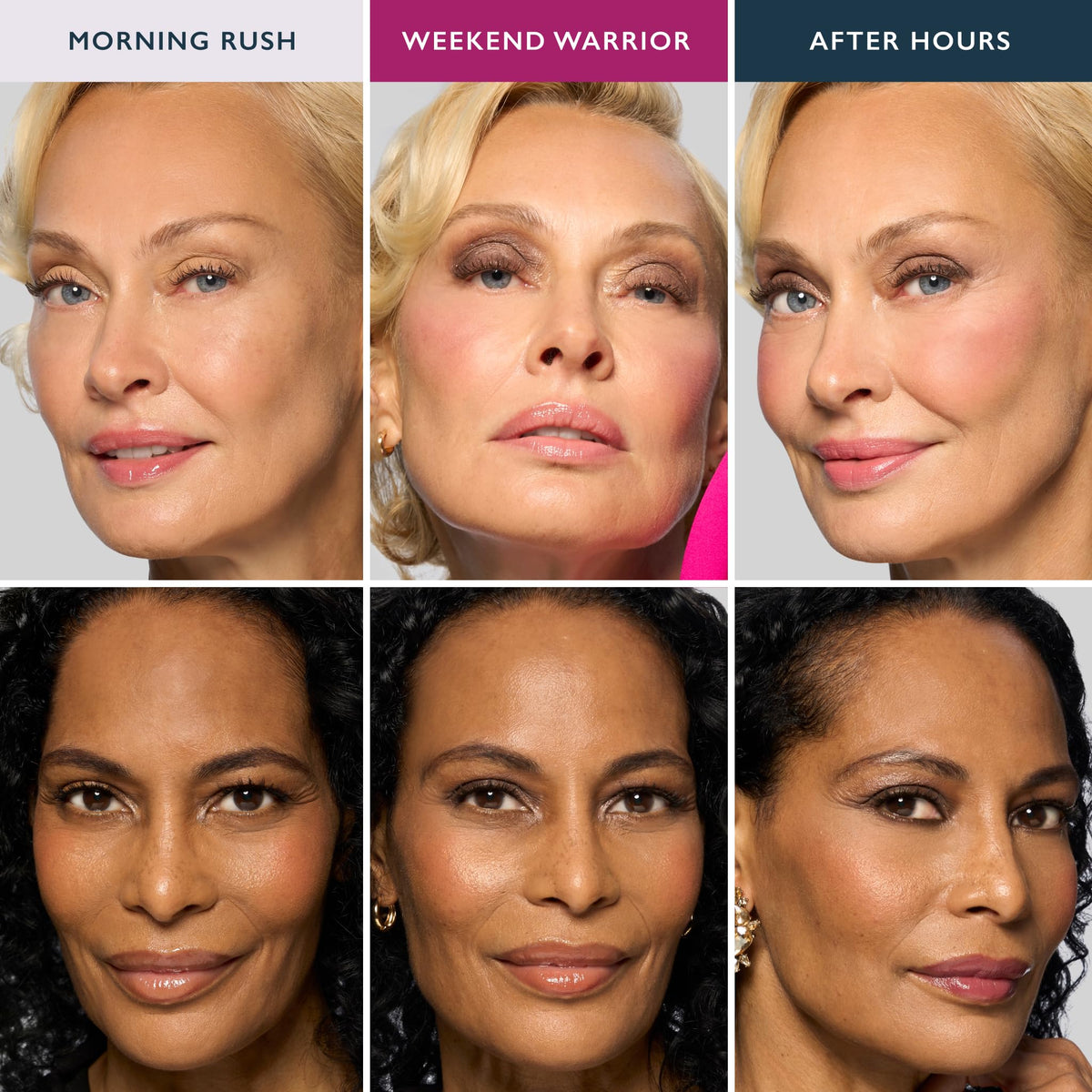 LAURA GELLER NEW YORK demonstration applying eyeshadow for quick polished look