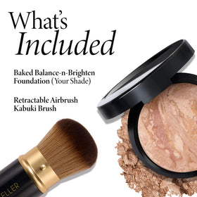 LAURA GELLER NEW YORK open powder showing baked surface and easy pickup