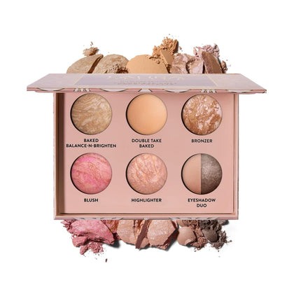 LAURA GELLER palette front open showing all shades and organized layout for easy use