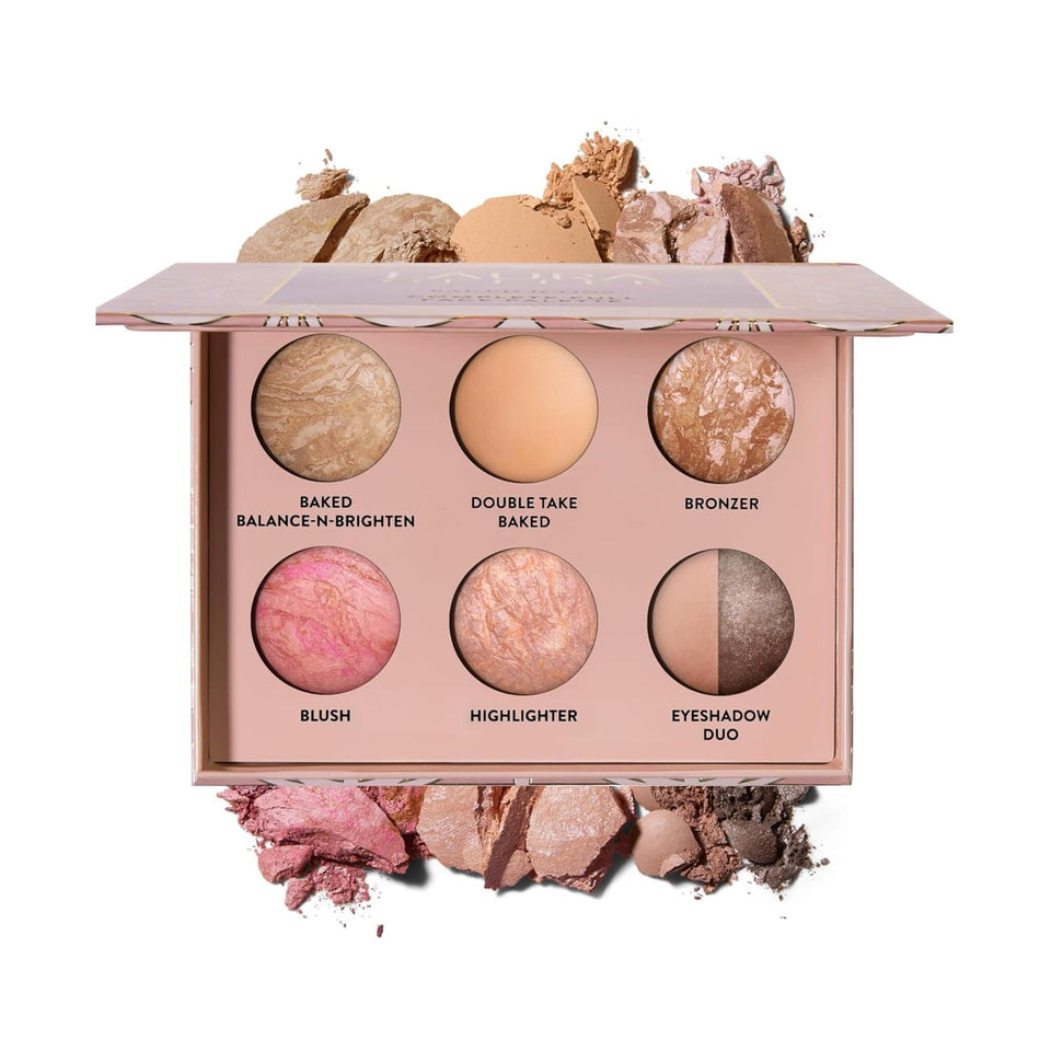 LAURA GELLER palette front open showing all shades and organized layout for easy use