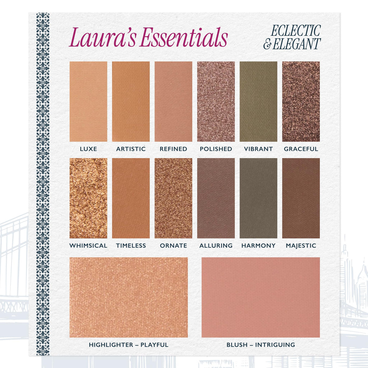 LAURA GELLER NEW YORK close-up pan texture revealing silky, blendable shadow finish