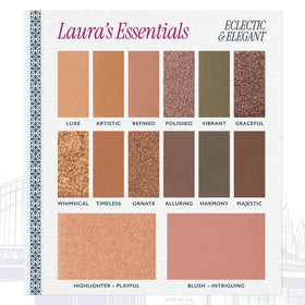 LAURA GELLER NEW YORK close-up pan texture revealing silky, blendable shadow finish
