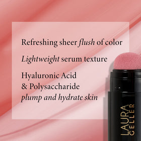 LAURA GELLER NEW YORK poppy peach swatches on arm showing buildable color