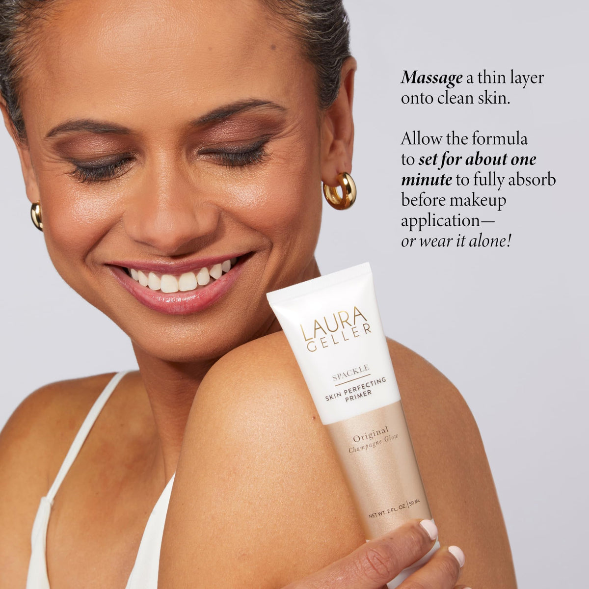LAURA GELLER NEW YORK primer applied under foundation for longer wear