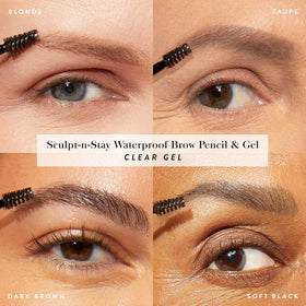 LAURA GELLER NEW YORK before and after brows highlighting fuller, natural definition
