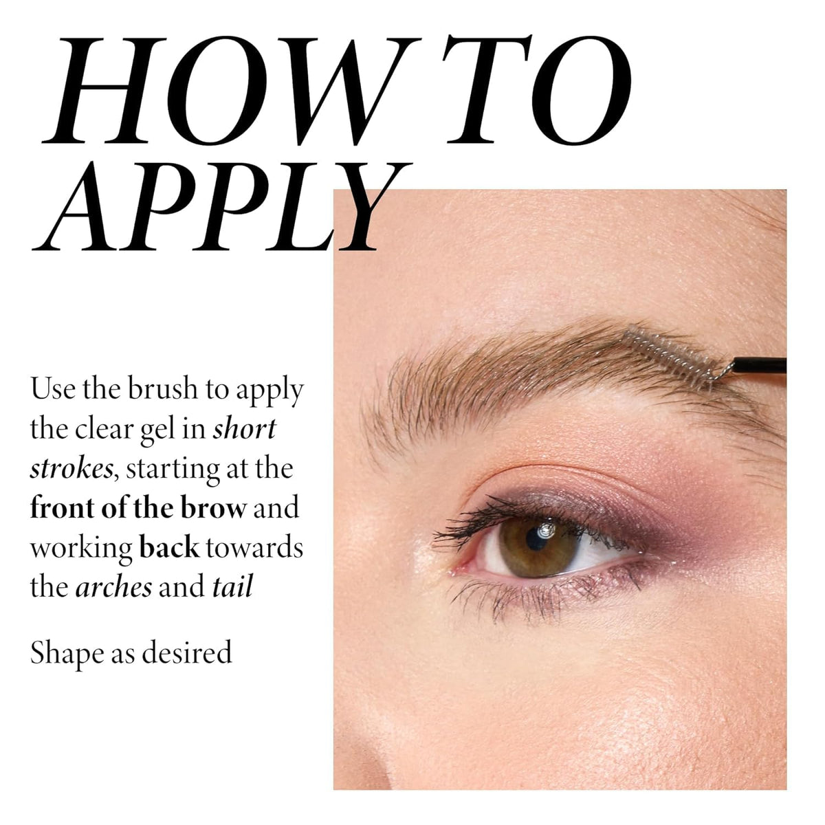 LAURA GELLER NEW YORK before and after brows illustrating filling and natural shaping