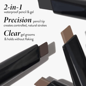 LAURA GELLER NEW YORK gel texture swipe illustrating waterproof hold and non-flaking finish