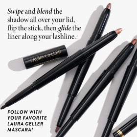 LAURA GELLER close-up of creamy shadow texture showing smooth blendability benefit
