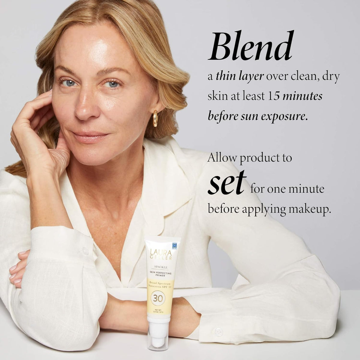 LAURA GELLER ingredients label photo highlighting antioxidants and active elements