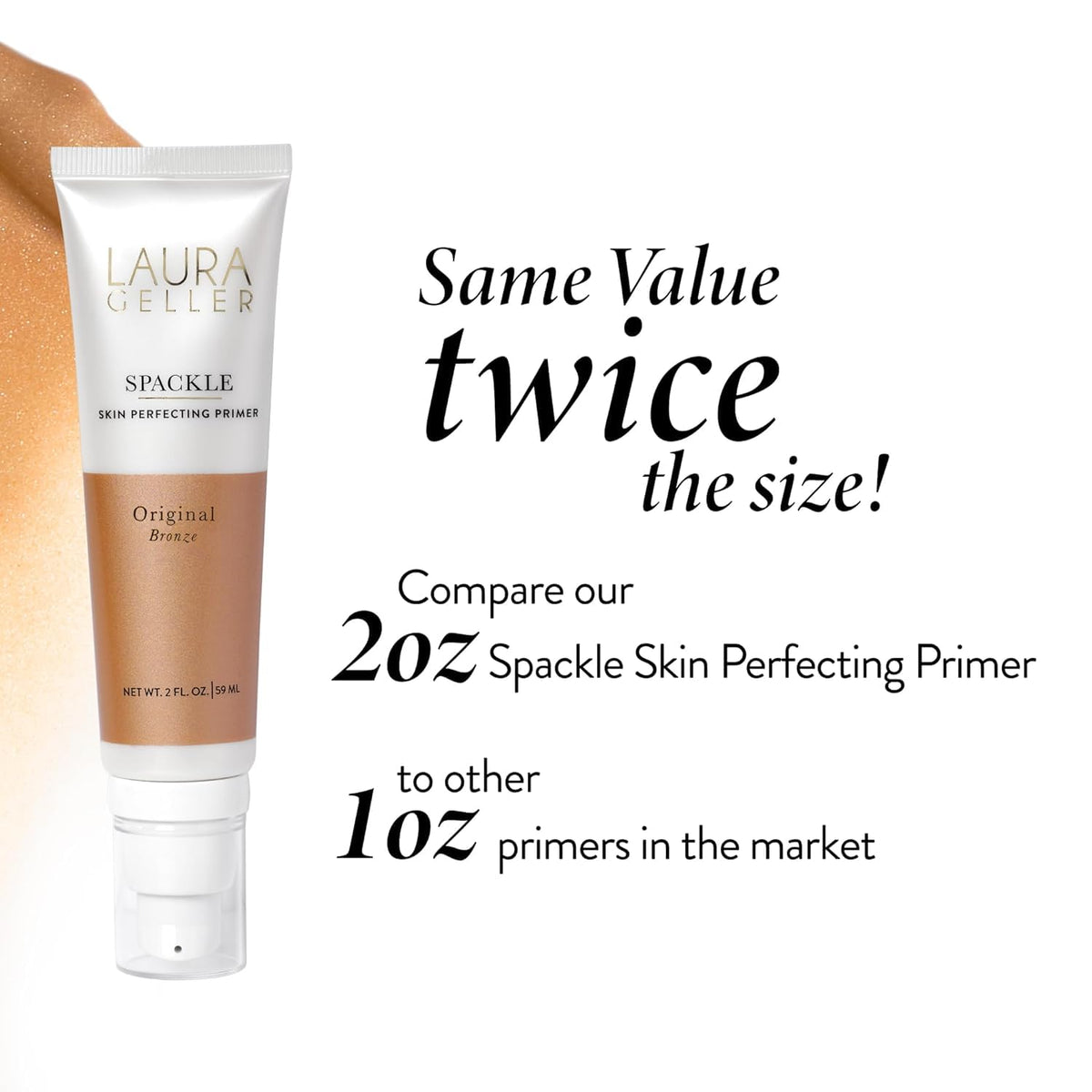 LAURA GELLER NEW YORK split-face before and after demonstrating smoother texture