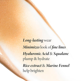 LAURA GELLER NEW YORK ingredients label highlighting hyaluronic acid and botanicals