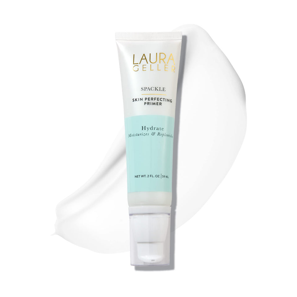 LAURA GELLER NEW YORK front packaging showing 2 fl oz bottle and branding benefit hydration