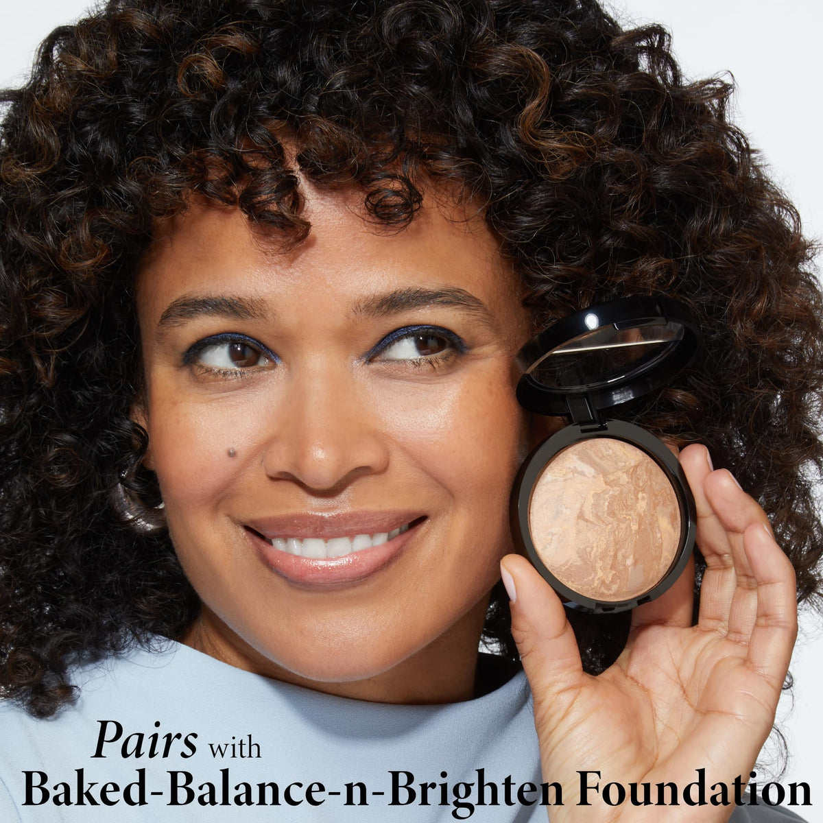 LAURA GELLER NEW YORK ingredient card with hyaluronic acid and squalane highlights benefits